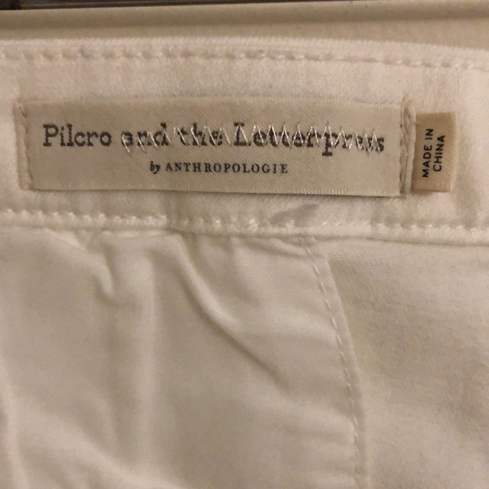 Anthropologie Pilcro and The LetterPress White High-Rise Denim Leggings - Picture 7 of 9